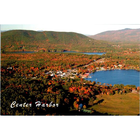 None Other - Center Harbor Lake Winnipesaukee Red Hill Lake Kanasatka Vintage Postcard PE5